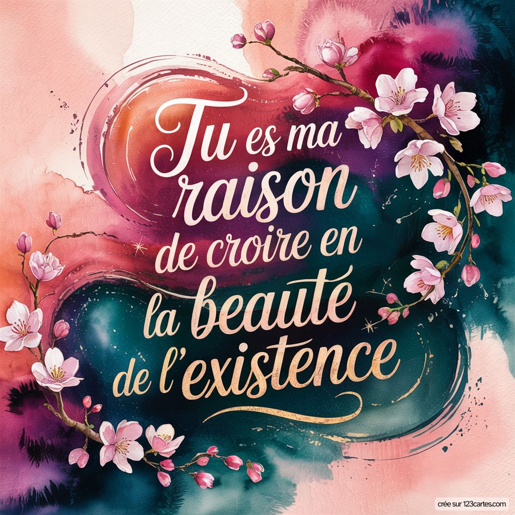 Citation Amour Vie Positive
