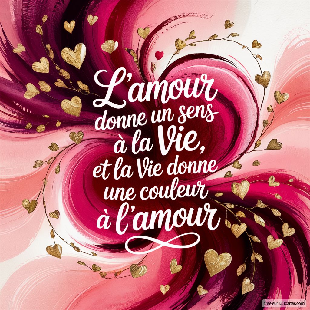 Phrase Amour Vie