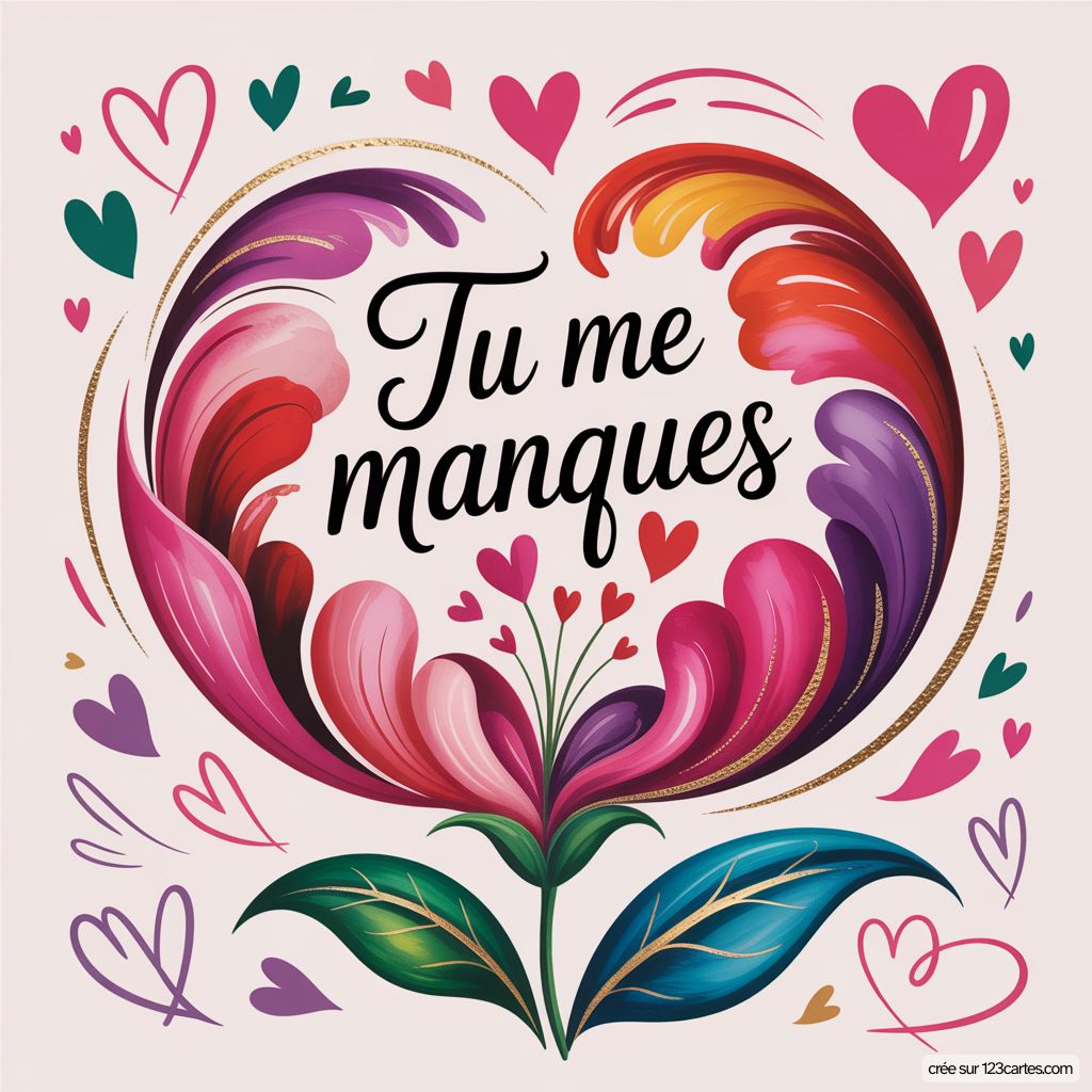 Carte Virtuelle Distance Tu Me Manques