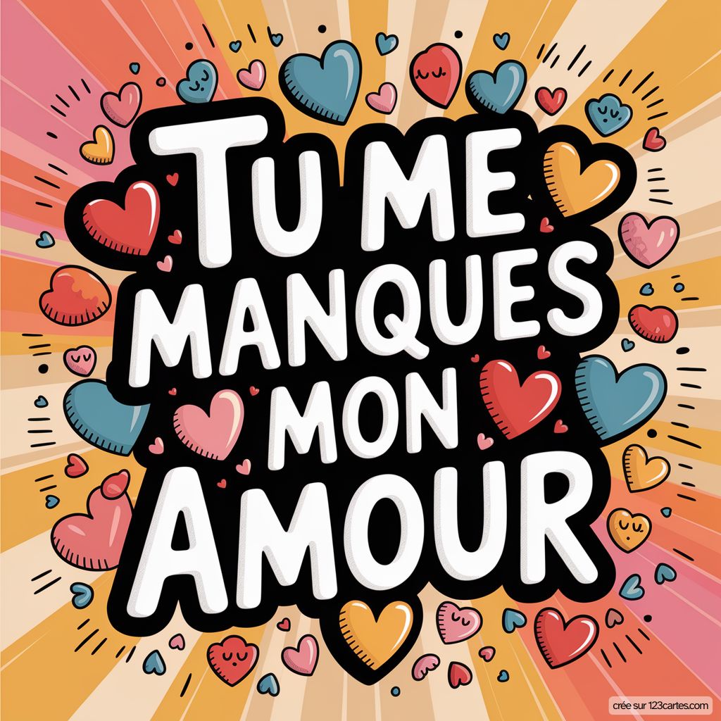 Sms Tu Me Manques Mon Amour