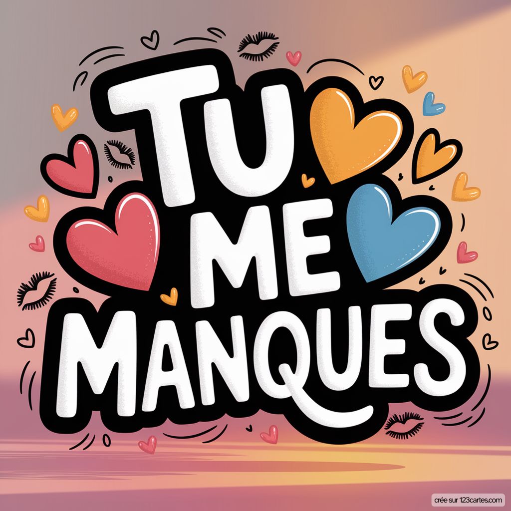 Texte Tu Me Manques