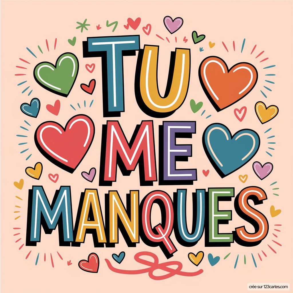Tu Me Manques Image Gratuite
