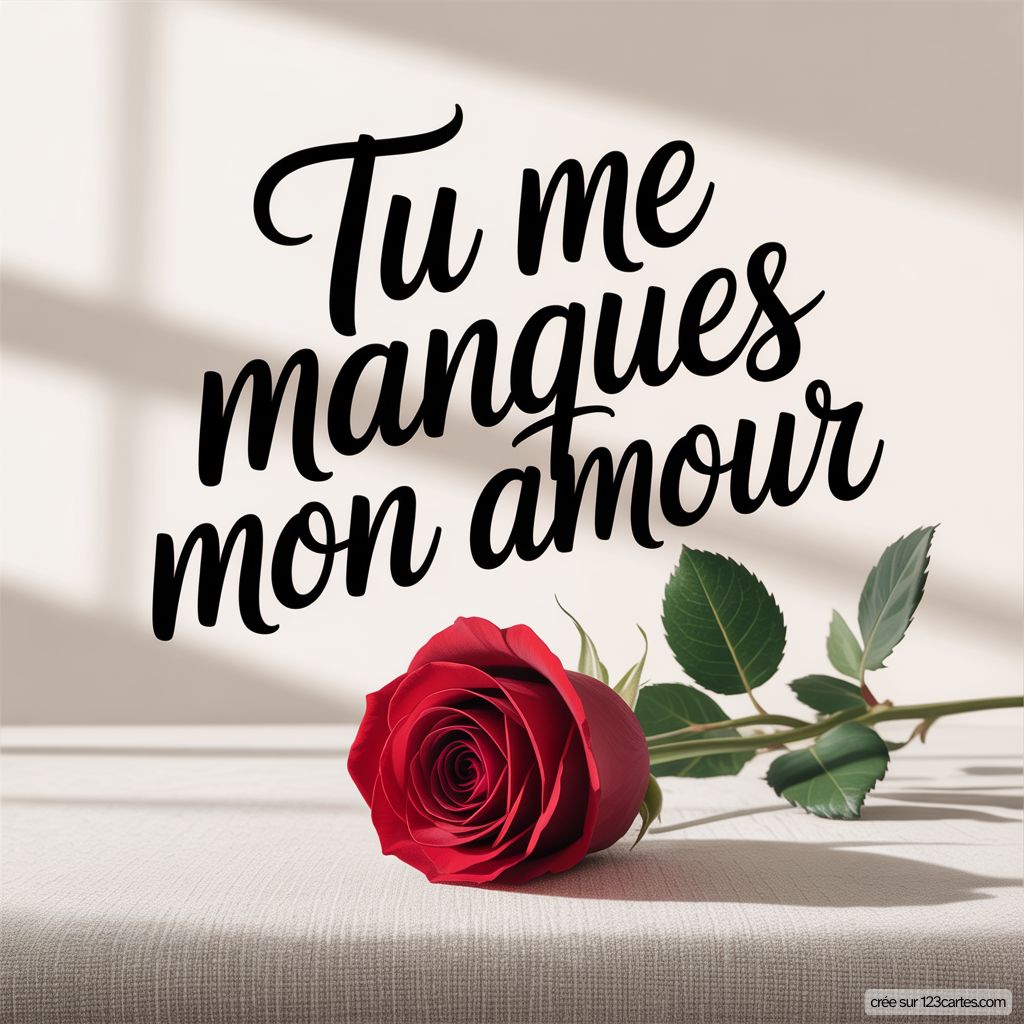 Tu Me Manques Mon Amour