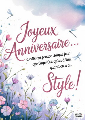 A celle qui pouve chaque jour que l'âge est un détail quand on a du STYLE