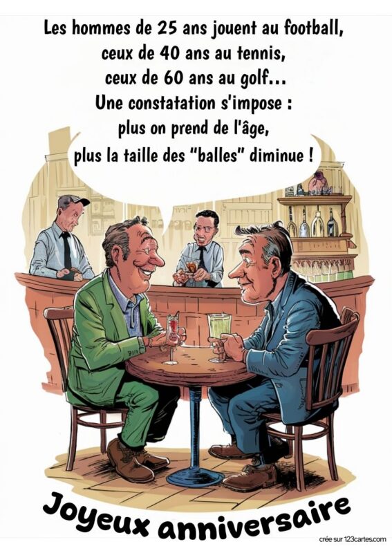 Impimer Humour Cartes anniversaire Homme Humour à imprimer gratuitement