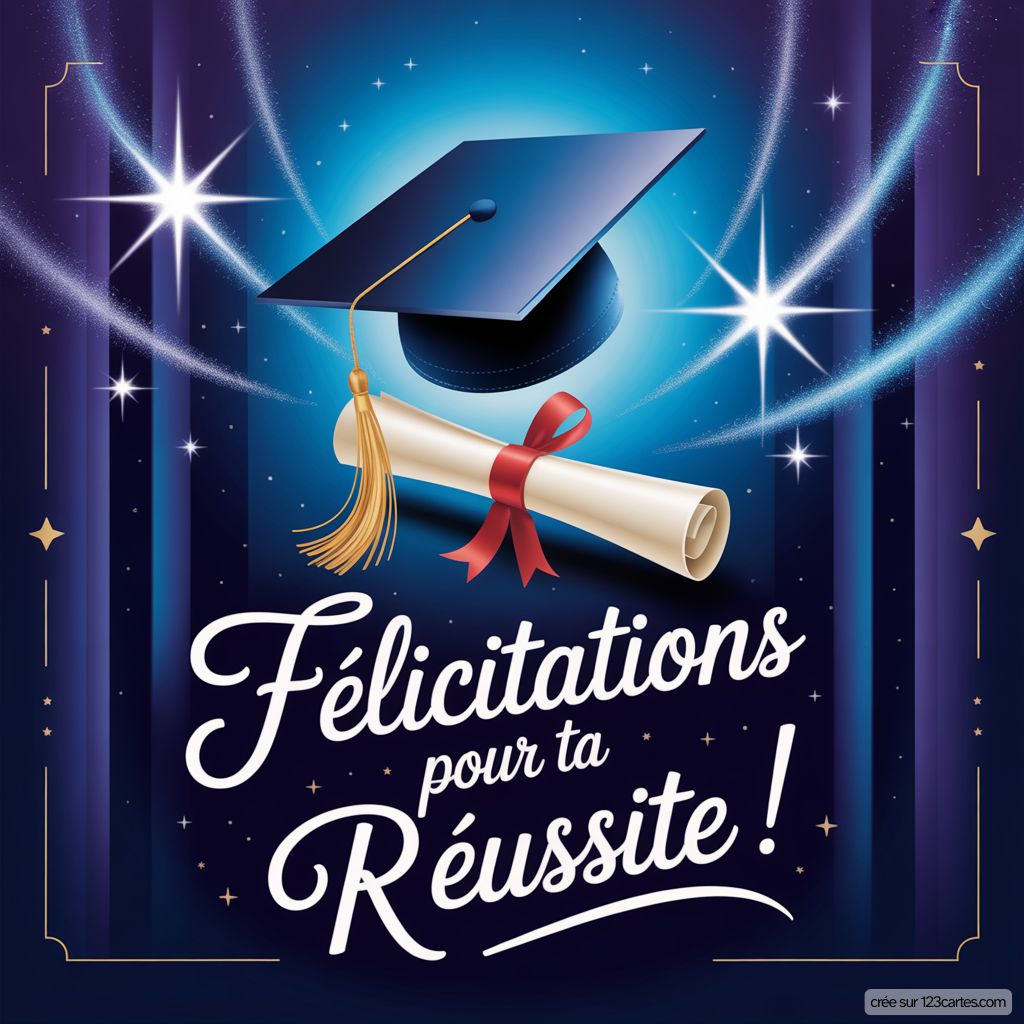 Felicitations Reussite Diplome Parcours