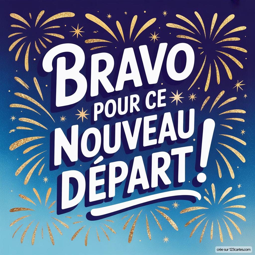 Carte Felicitation Nouveau Travail