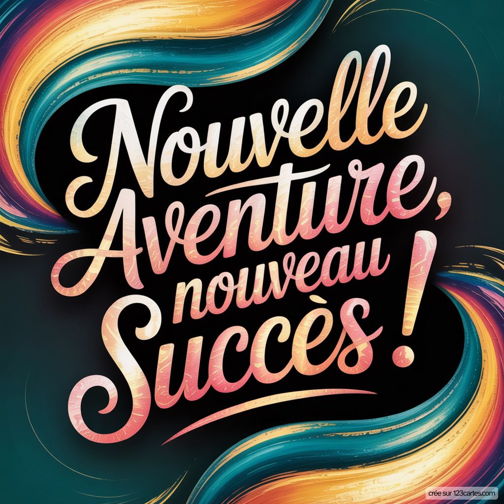 Felicitations Nouveau Poste Professionnel