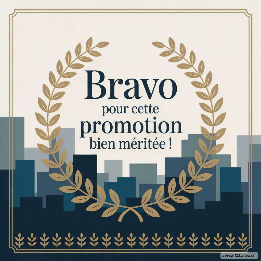 Image Felicitations Nomination Poste Travail