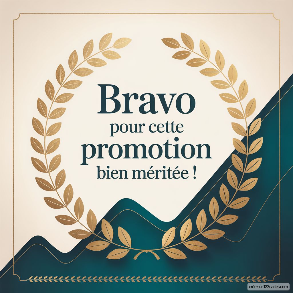 Message Encouragement Promotion Travail