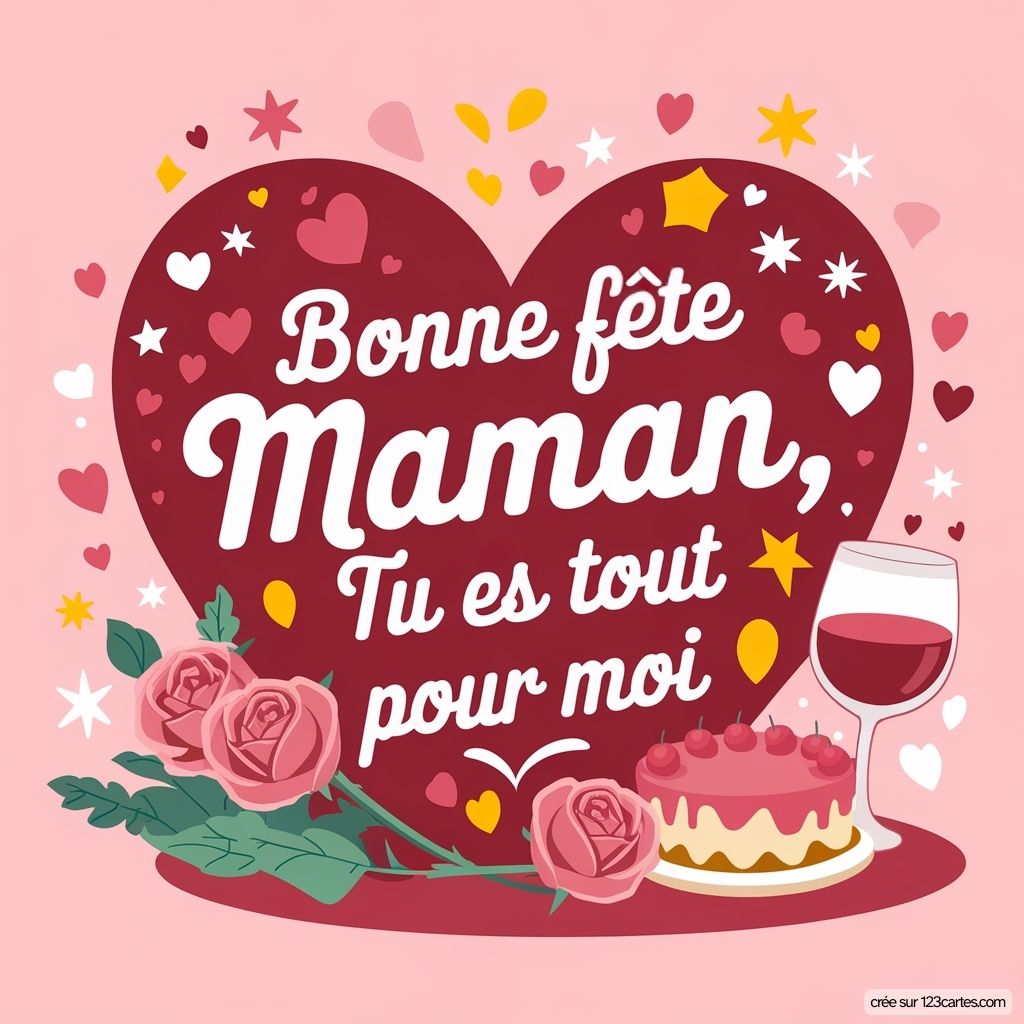 Carte Fete Des Meres Coeur