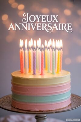 Image joyeux anniversaire gâteau