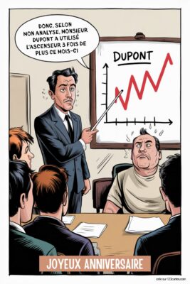 Scène de réunion de copropriétaire avec un homme présentant un graphique 