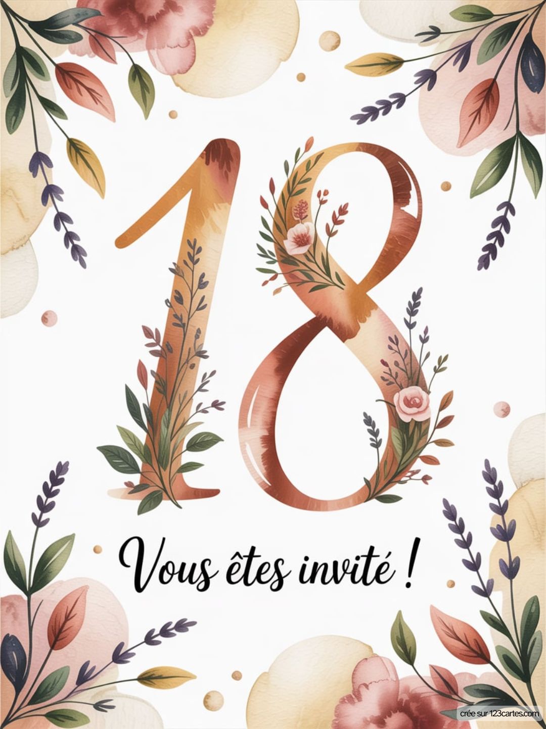 18 Ans Invitation Anniversaire