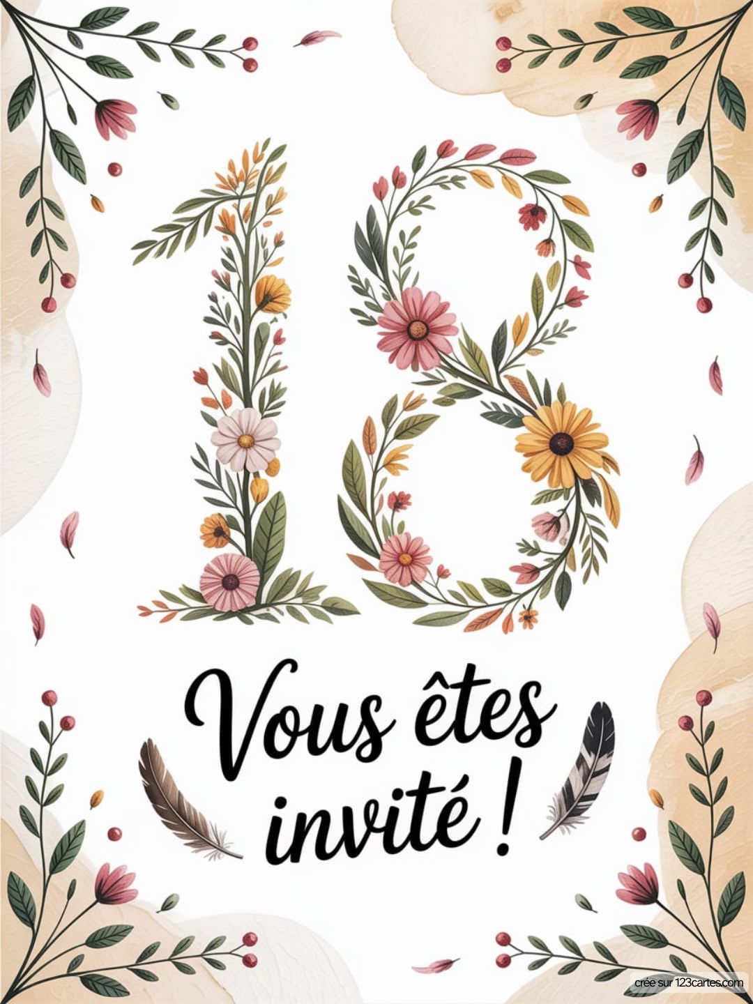Invitation Anniversaire 18 Ans Originale