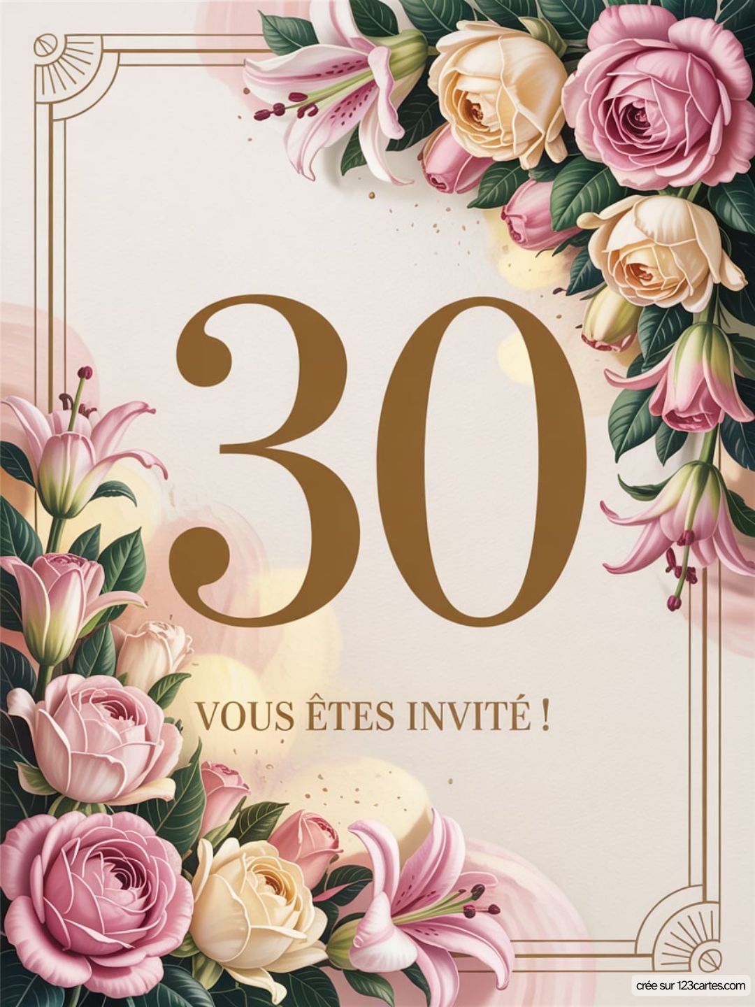 Carte Invitation Anniversaire 30 Ans Texte