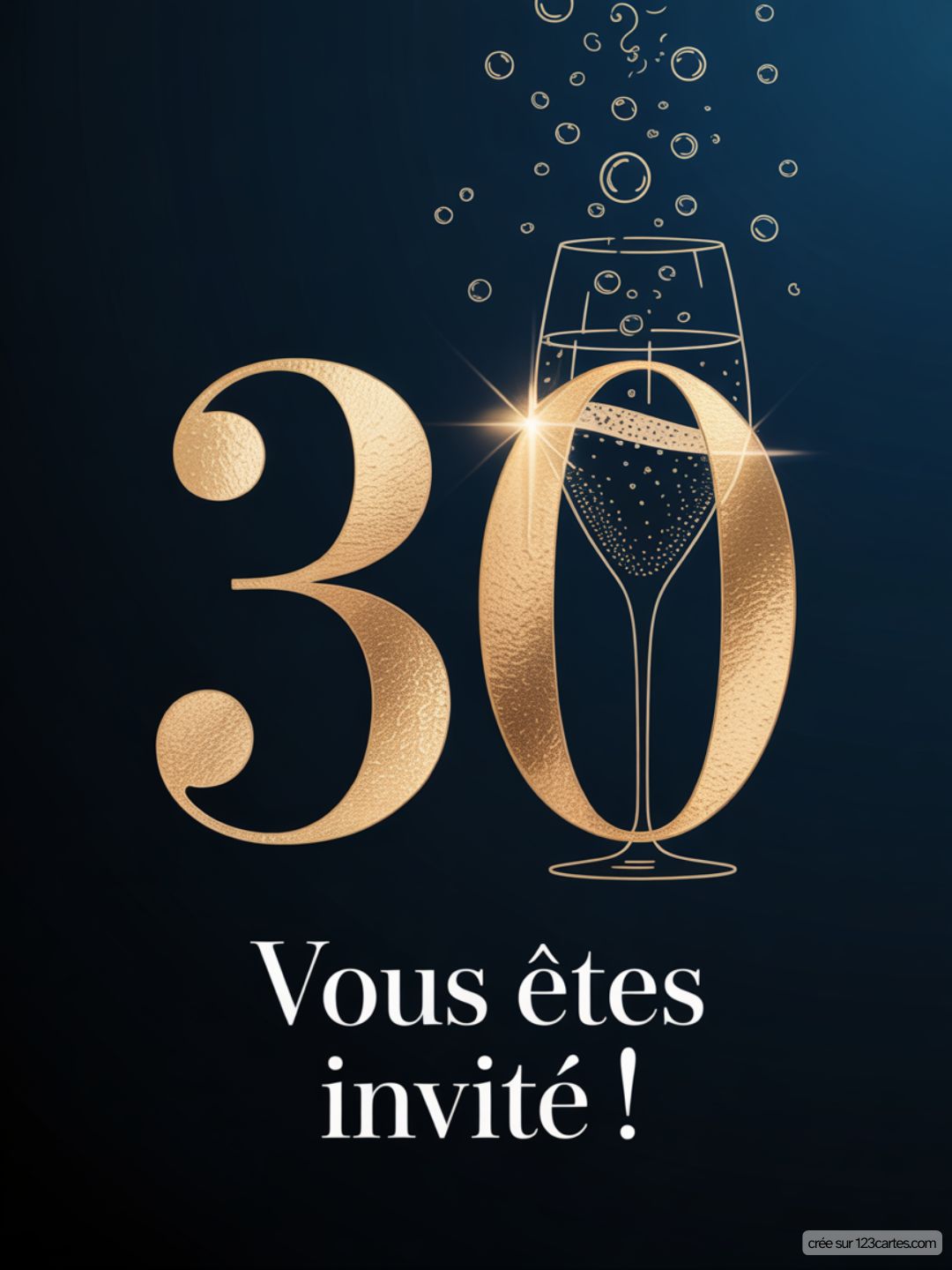 Carte Invitation Anniversaire 30 Ans