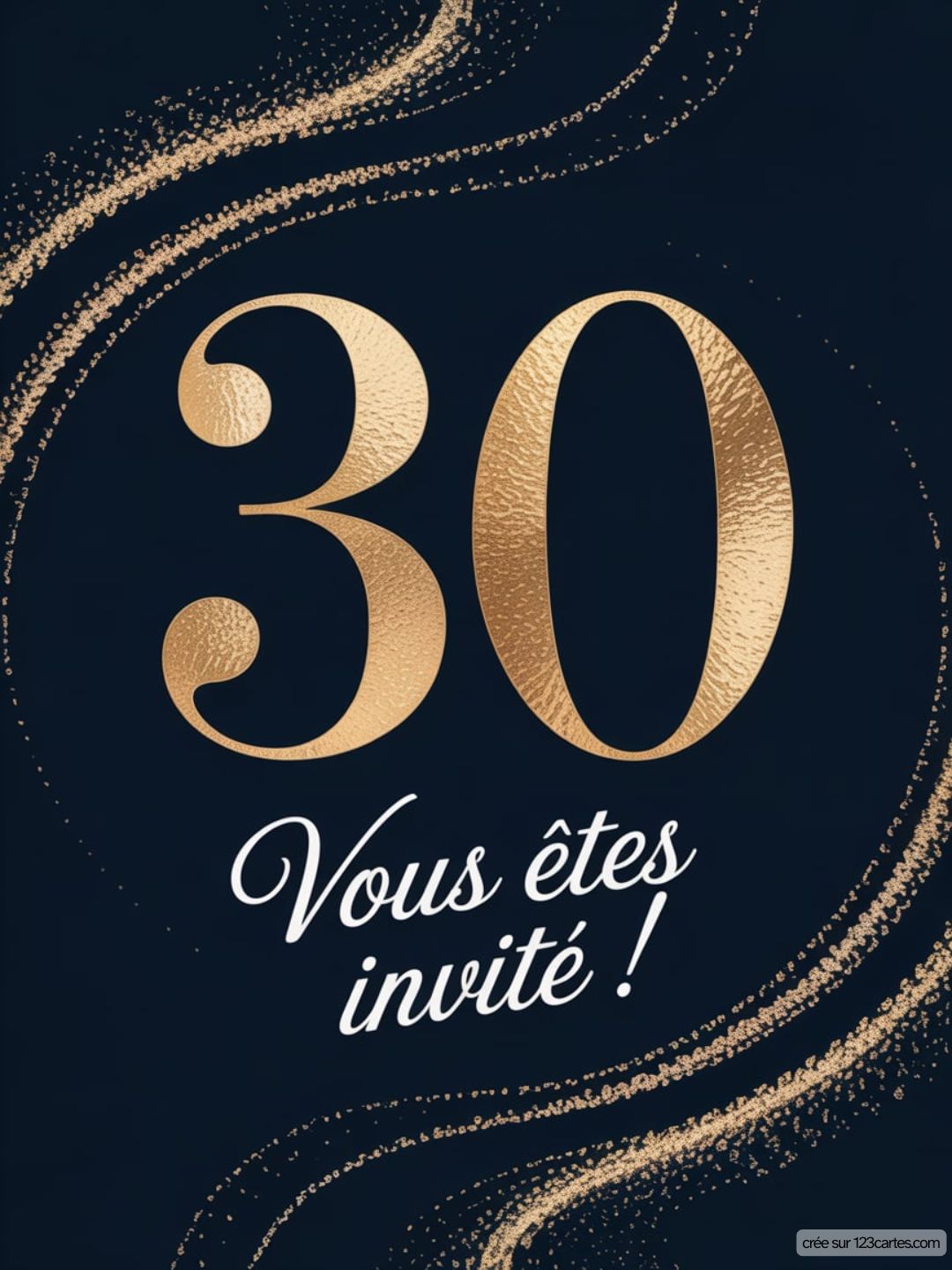 Invitation 30 Ans