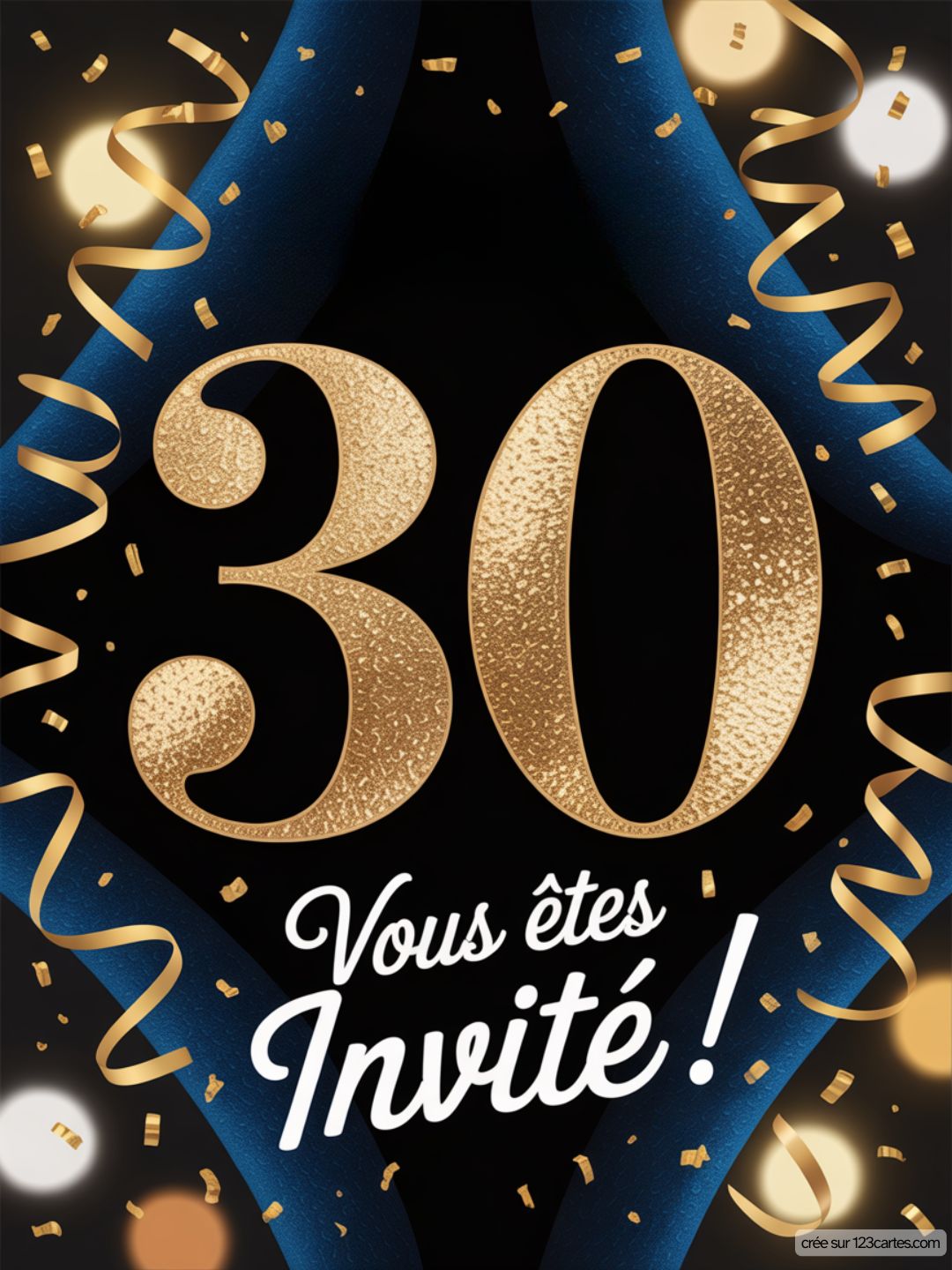 Invitation Anniversaire 30 Ans Homme
