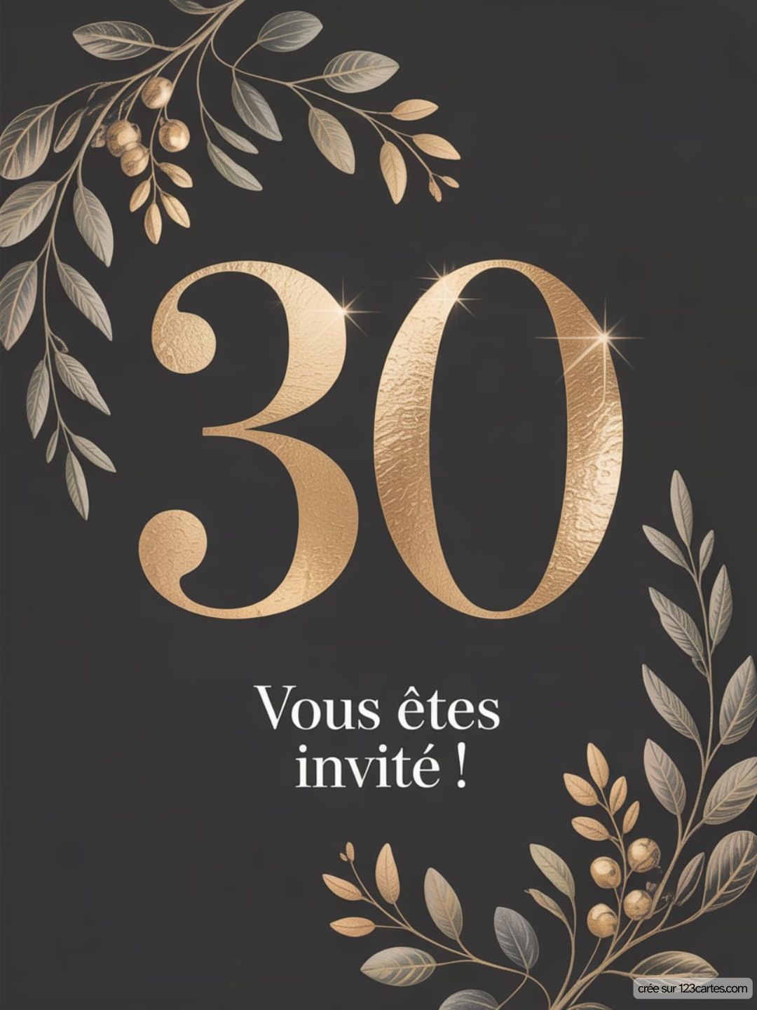 Invitation Anniversaire 30 Ans Originale