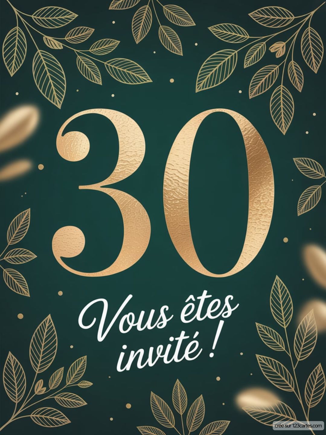 Invitation Anniversaire 30 Ans Virtuelle