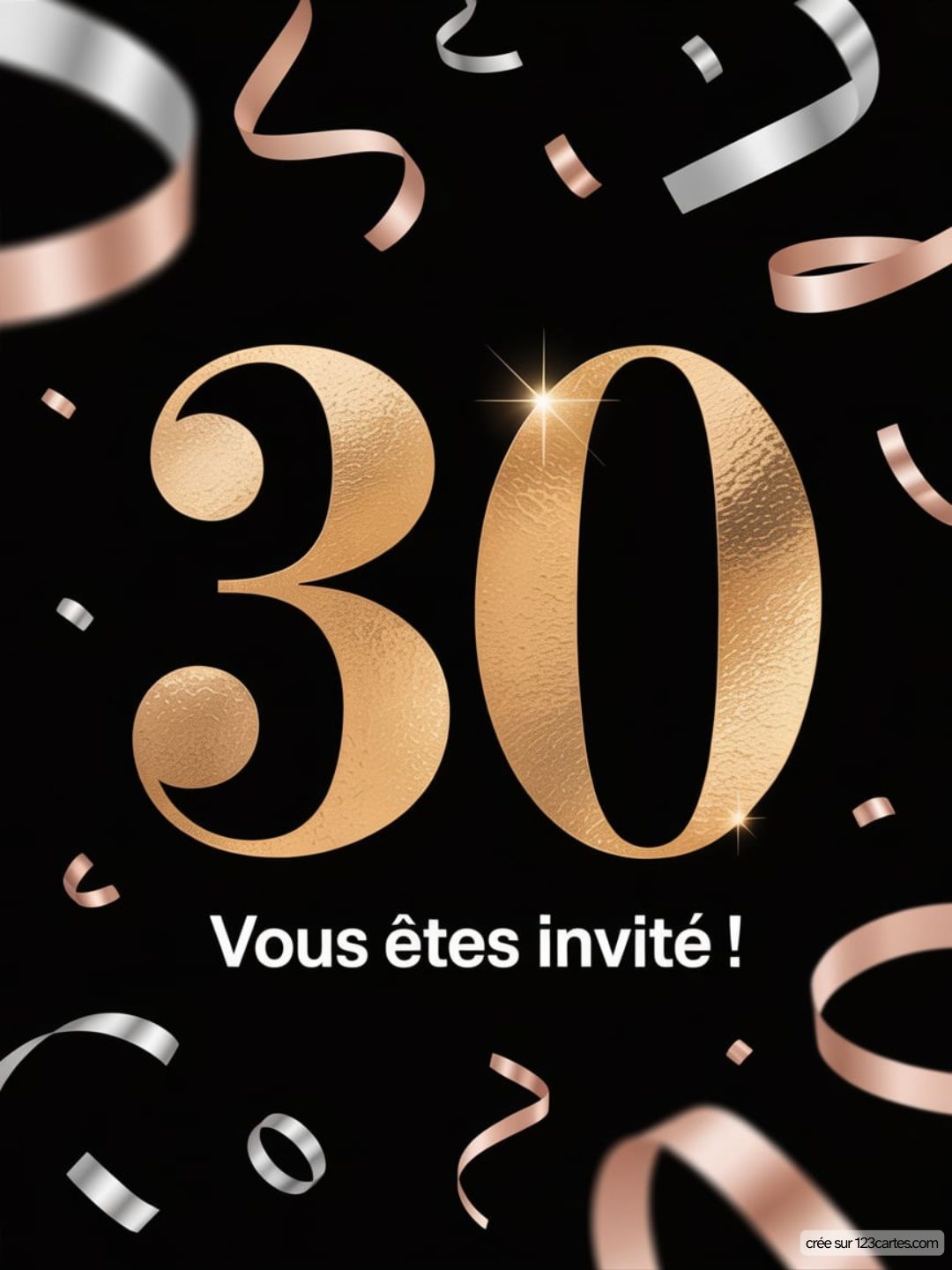 Invitation Gratuite 30 Ans