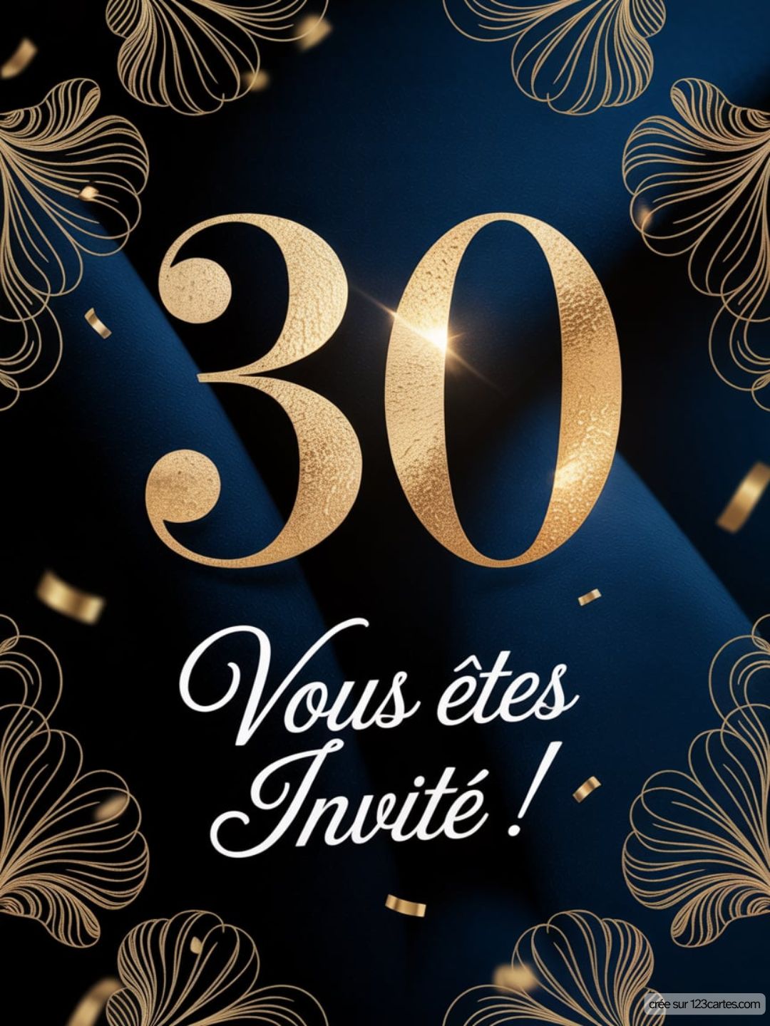 Modele Invitation Anniversaire 30 Ans