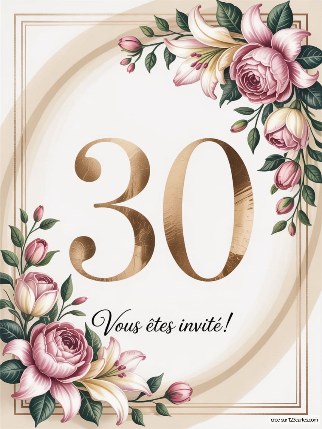Photo Invitation Anniversaire 30 Ans