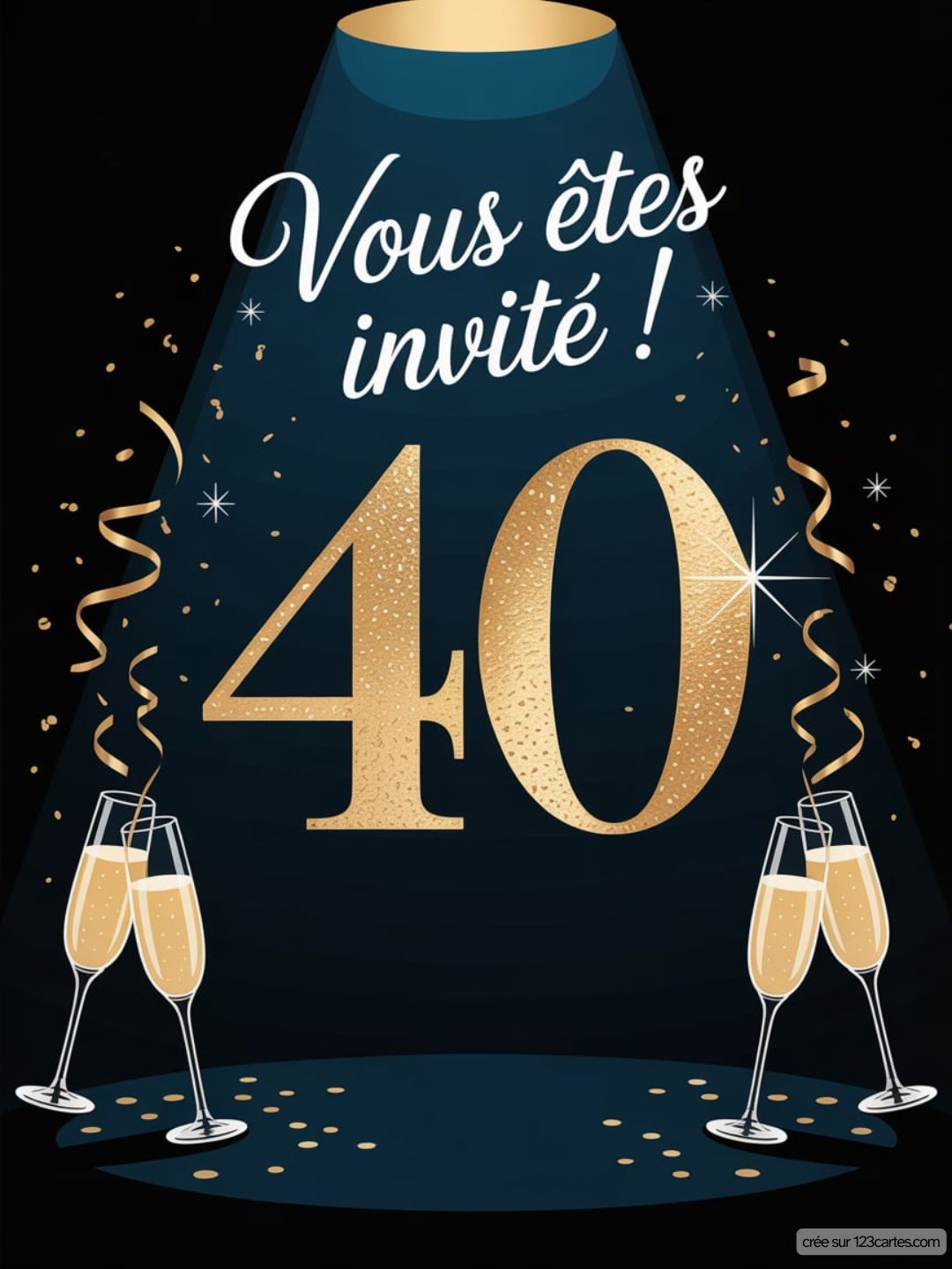 Invitation Anniversaire 40 Ans Gratuit