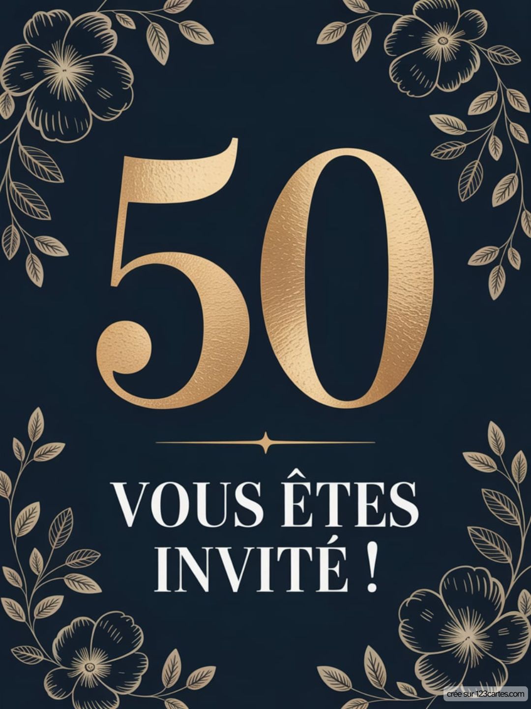 Carte Invitation Anniversaire 50 Ans Texte