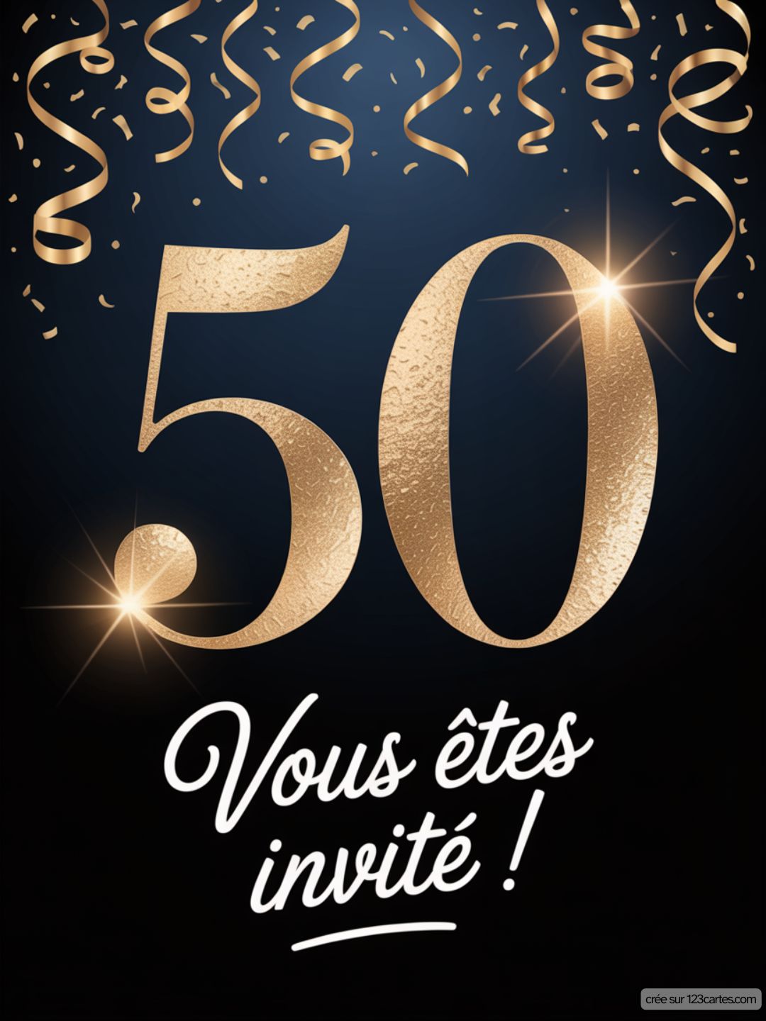 Invitation Anniversaire 50 Ans Femme