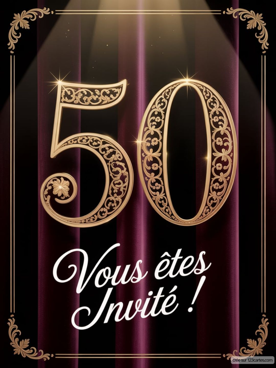 Invitation Anniversaire 50 Ans Par Sms