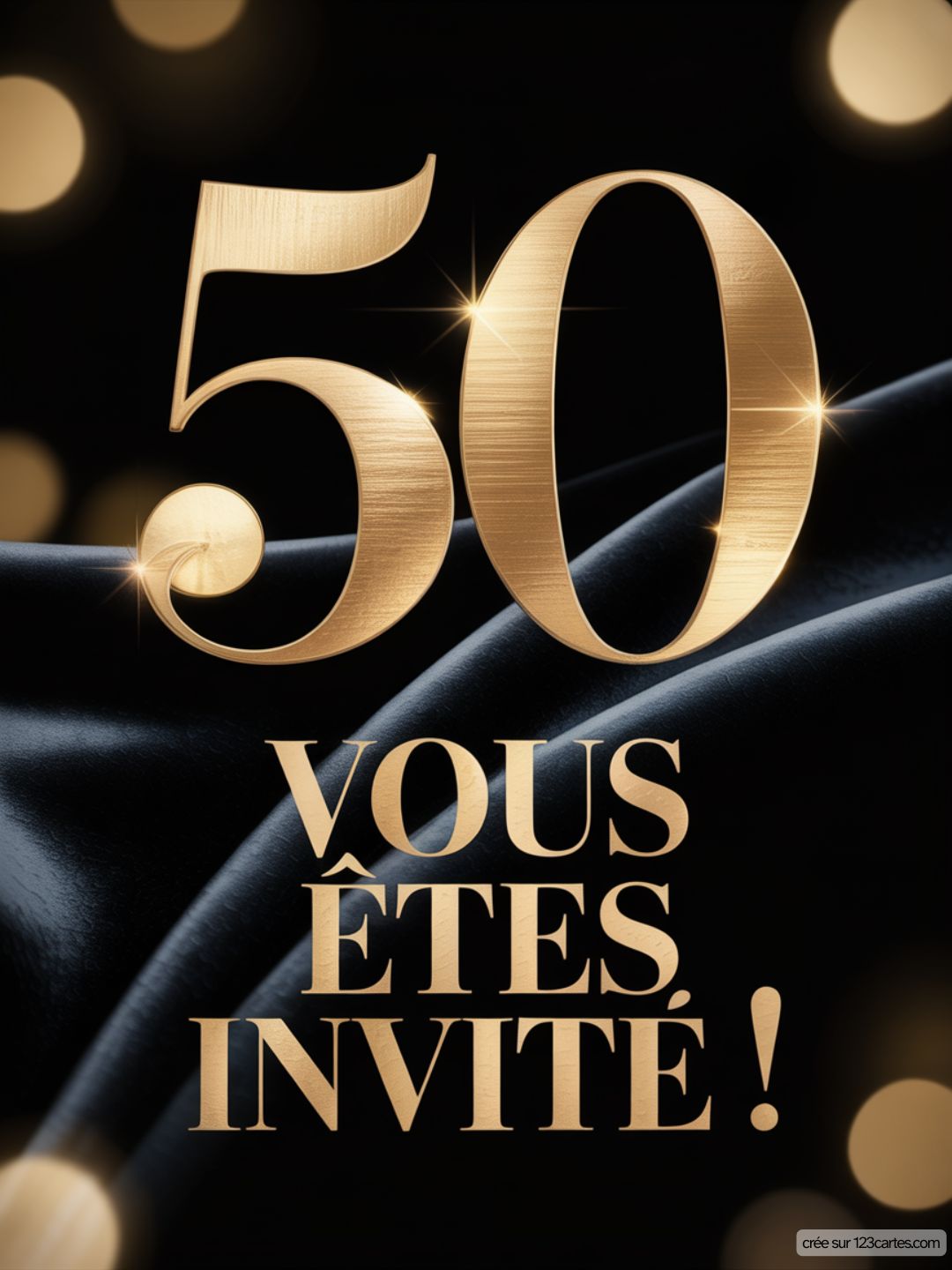Invitation Anniversaire 50 Ans Virtuelle