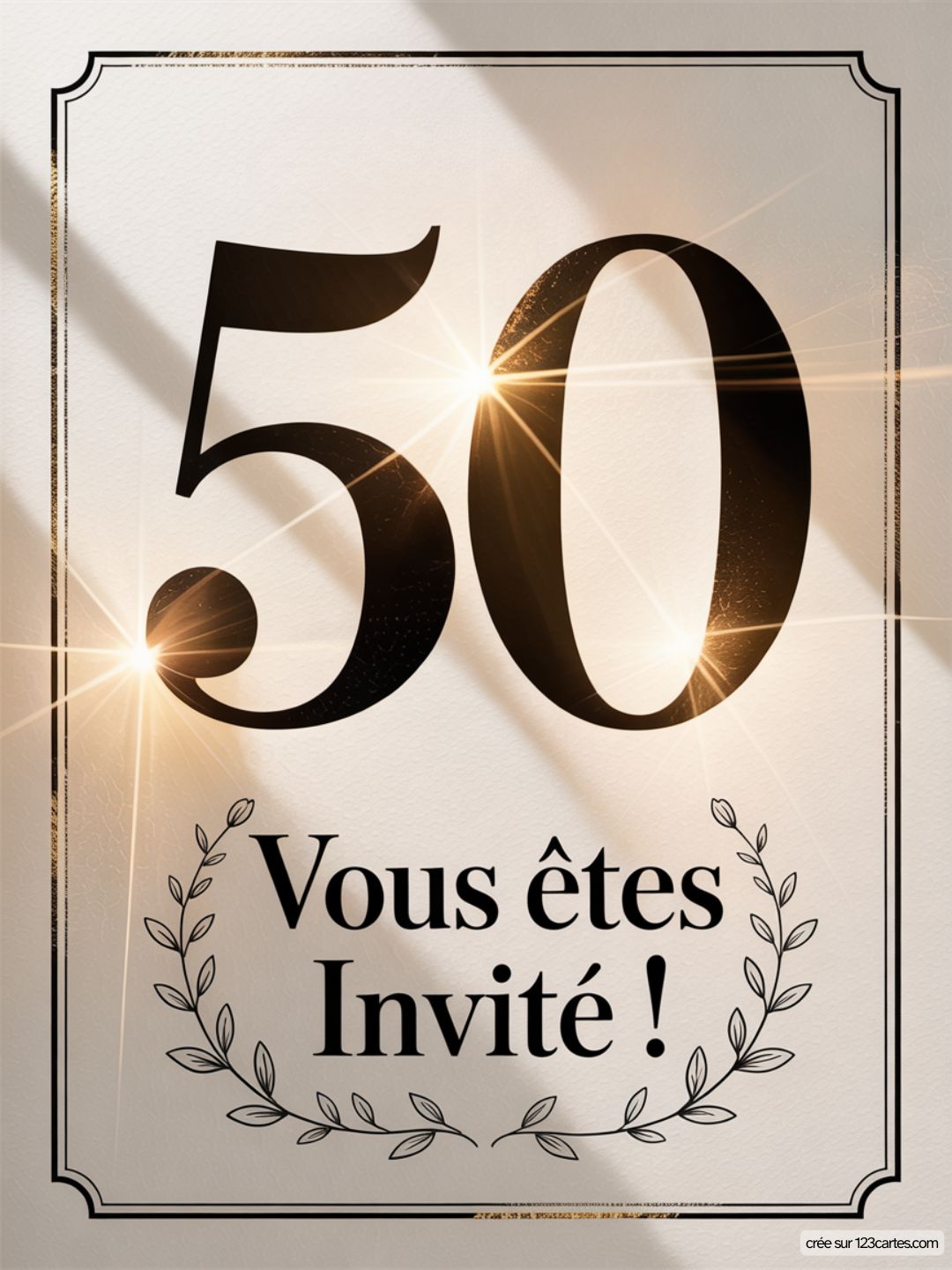 Invitation Anniversaire 50 Ans