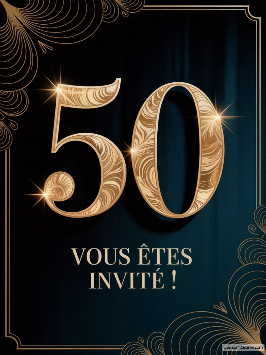 Modele Invitation Anniversaire 50 Ans