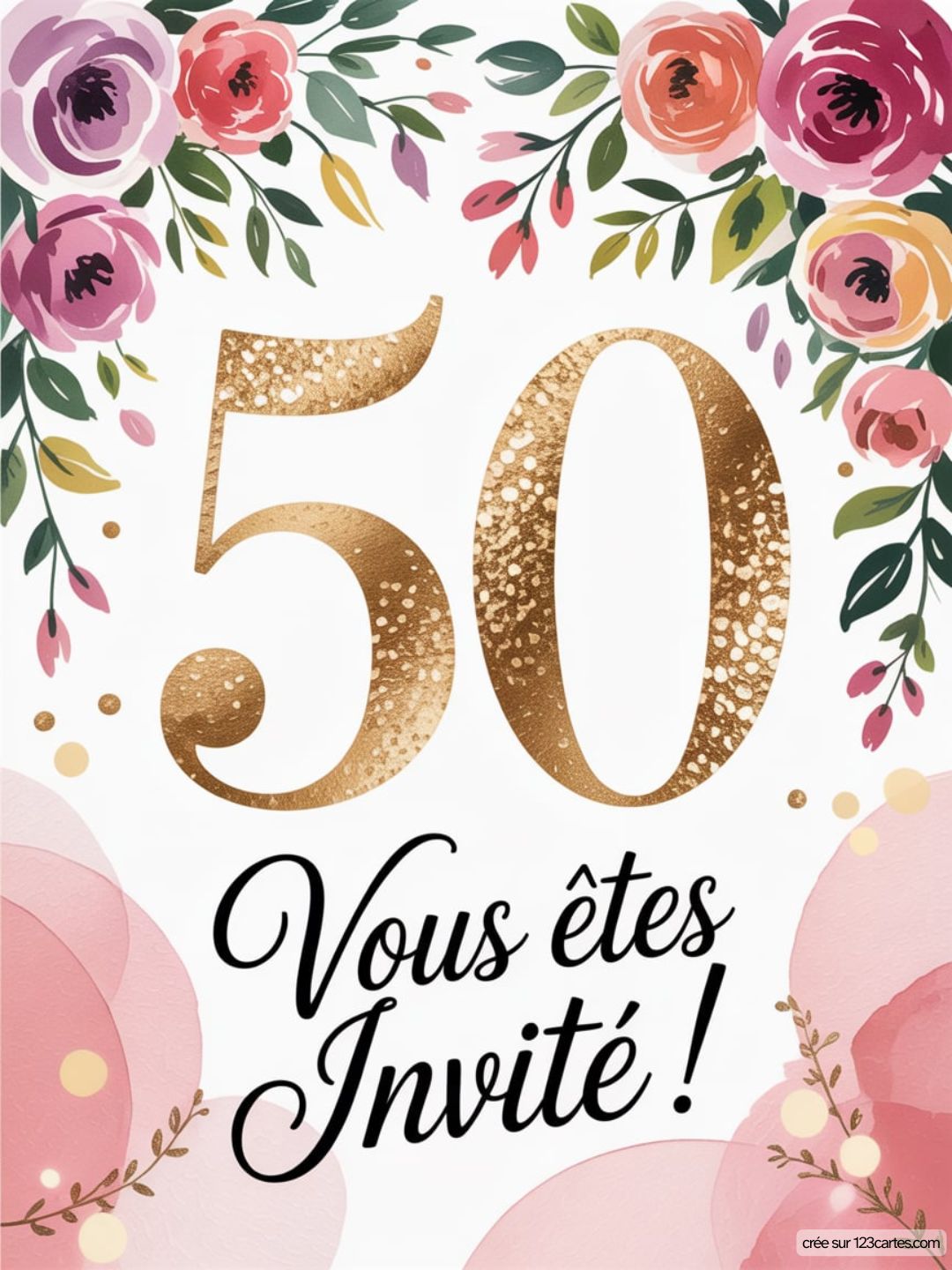 Photo Invitation Anniversaire 50 Ans