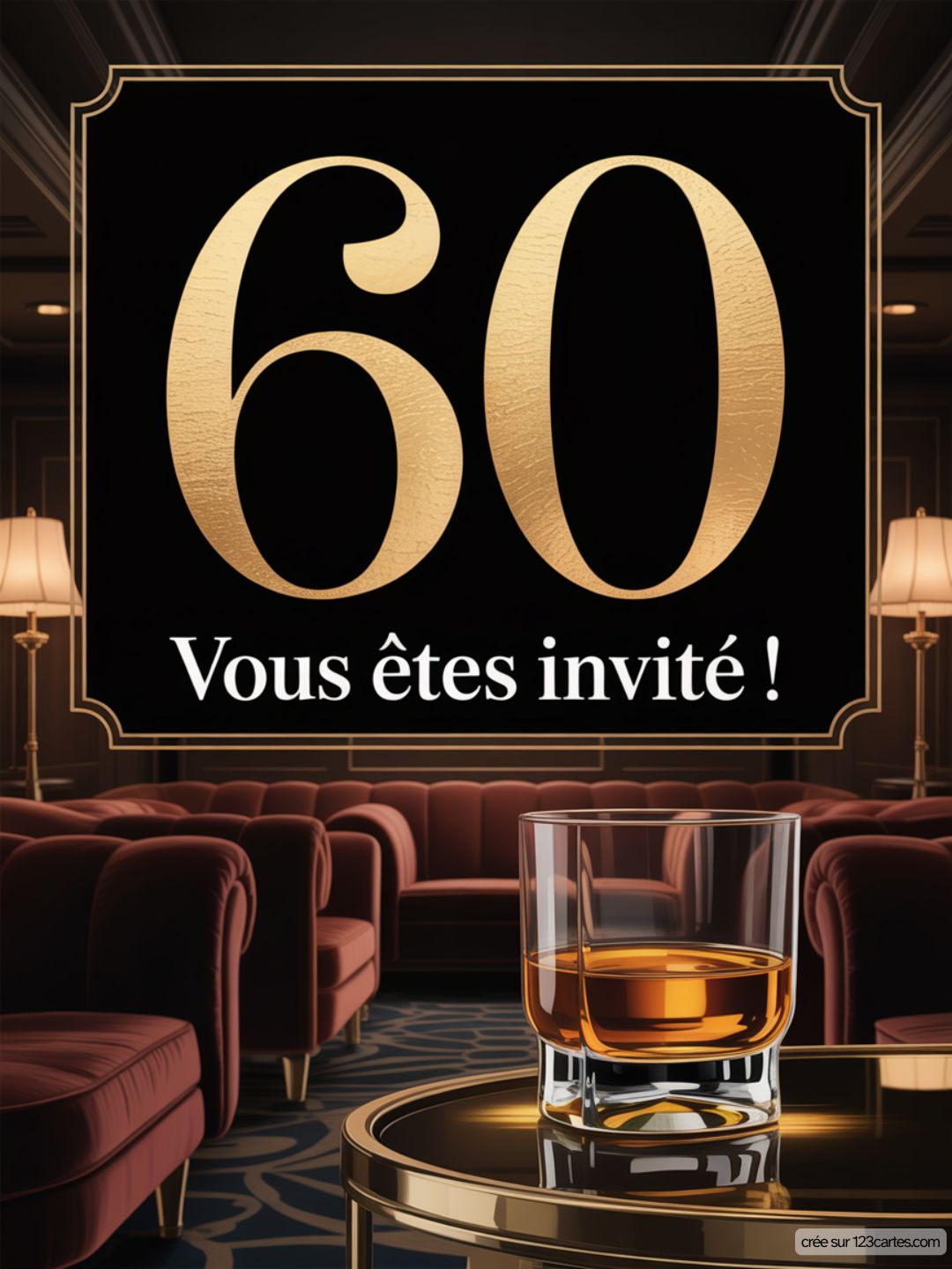 Carte Virtuelle Invitation Anniversaire 60 Ans