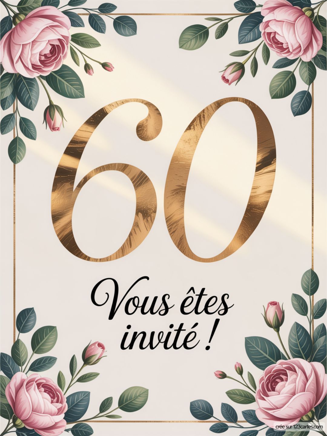 Invitation Anniversaire 60 Ans Virtuelle