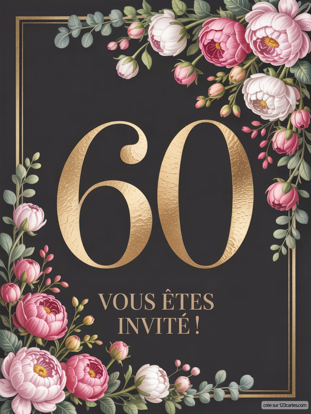 Invitation Anniversaire 60 Ans