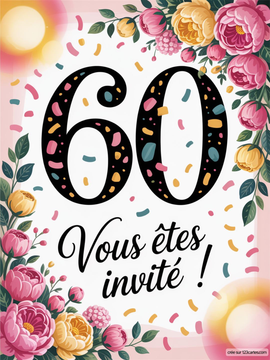 Invitation Gratuite 60 Ans