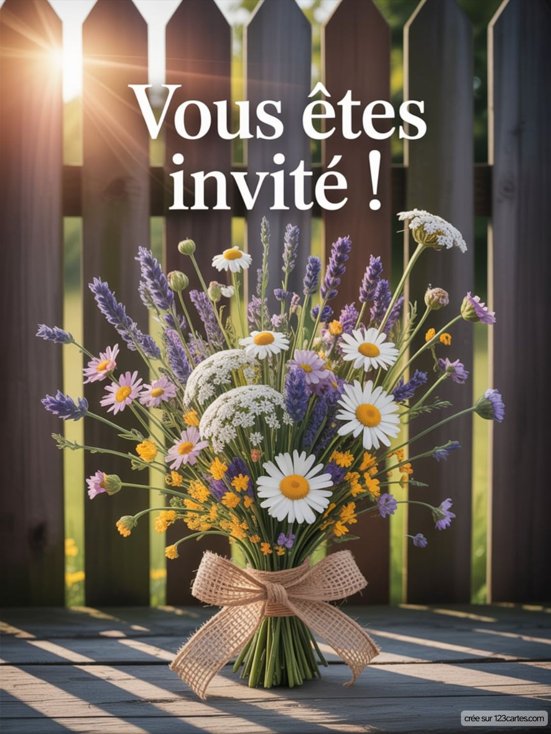 Champetre Invitation Anniversaire