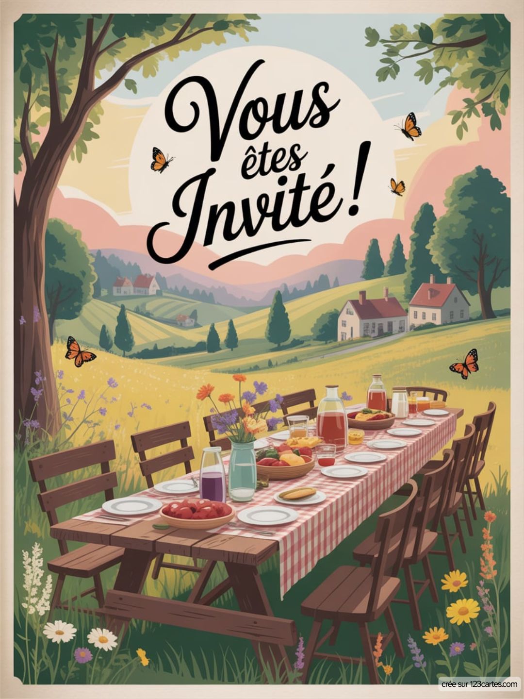 Invitation Anniversaire Champetre Telecharger