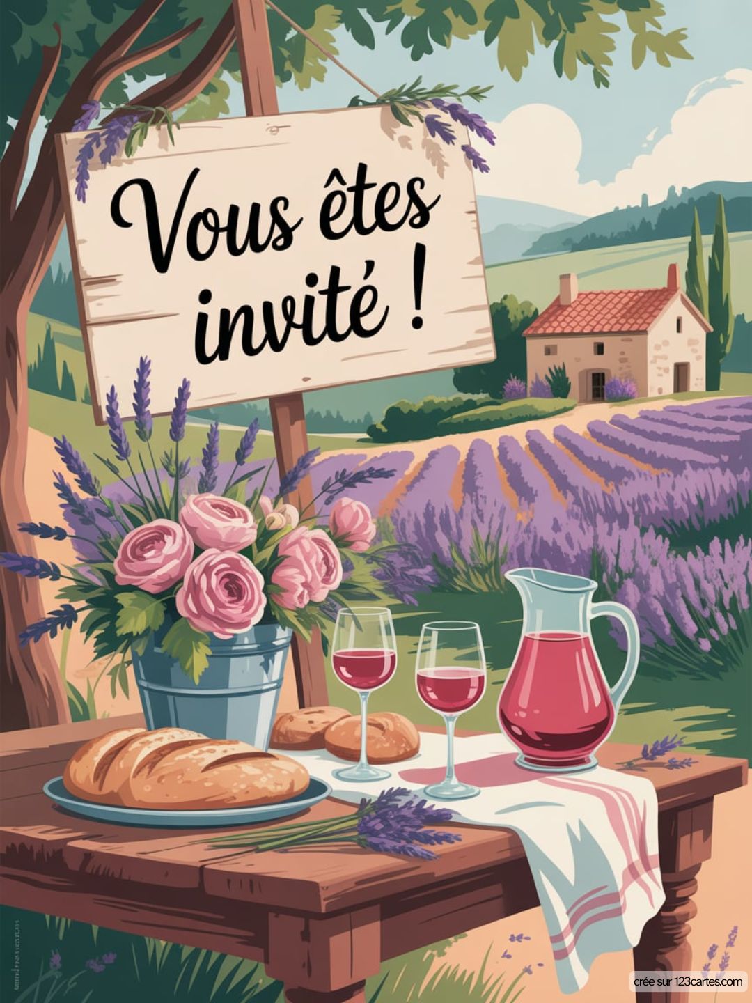 Modele Gratuit Carte Invitation Fete Champetre