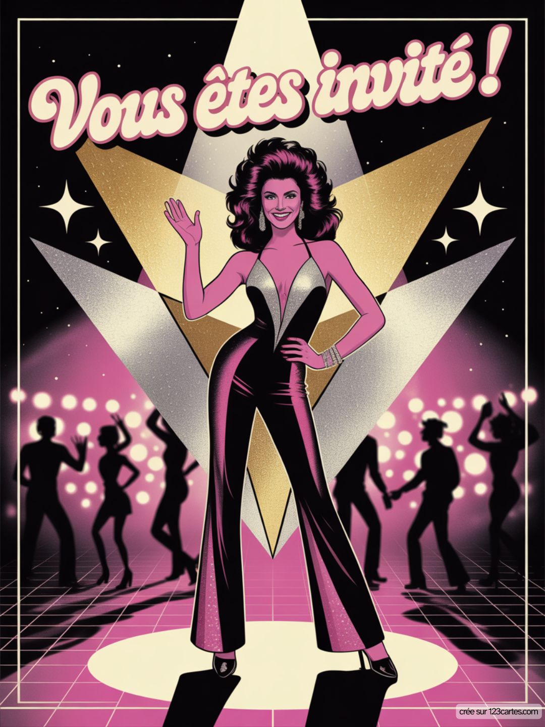 Invitation Anniversaire Disco Telecharger