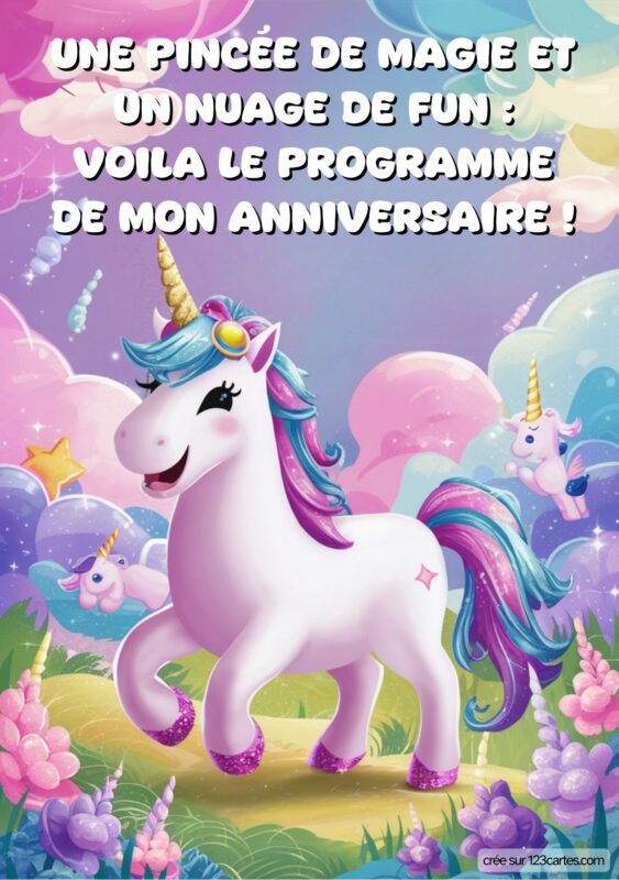 Anniversaire Fille Theme Licorne