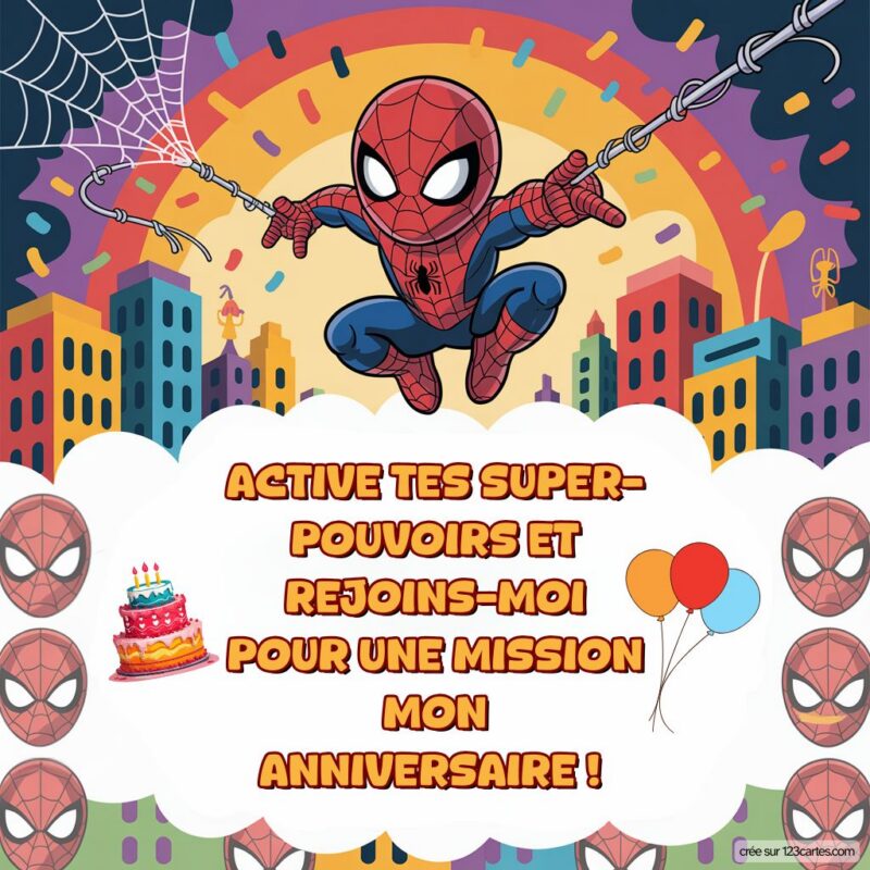 Anniversaire Theme Spiderman