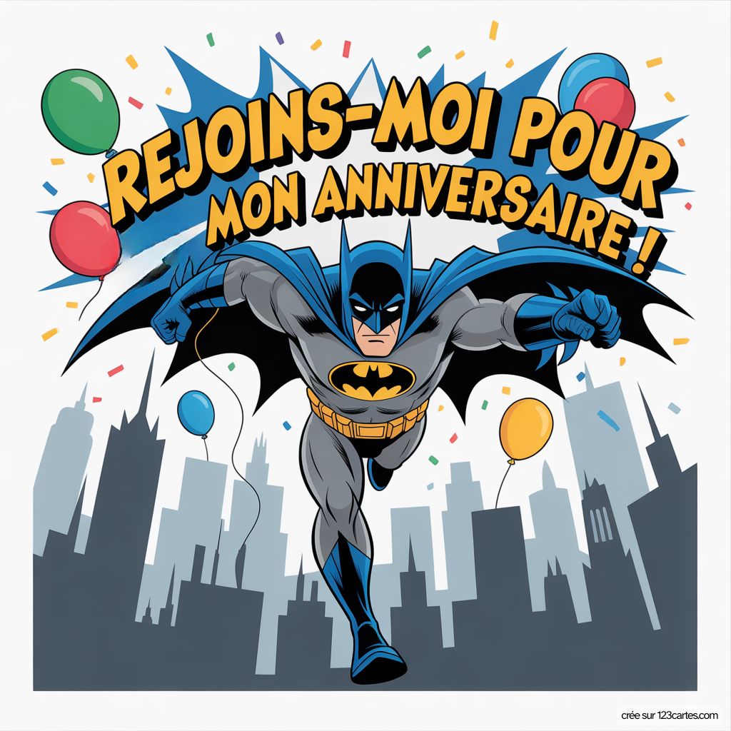 Batman Carte D Invitation