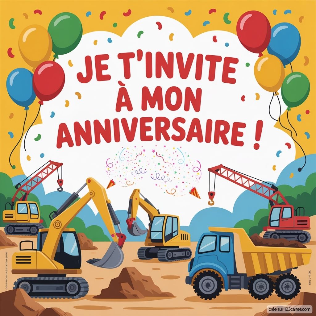Invitation Chantier Construction