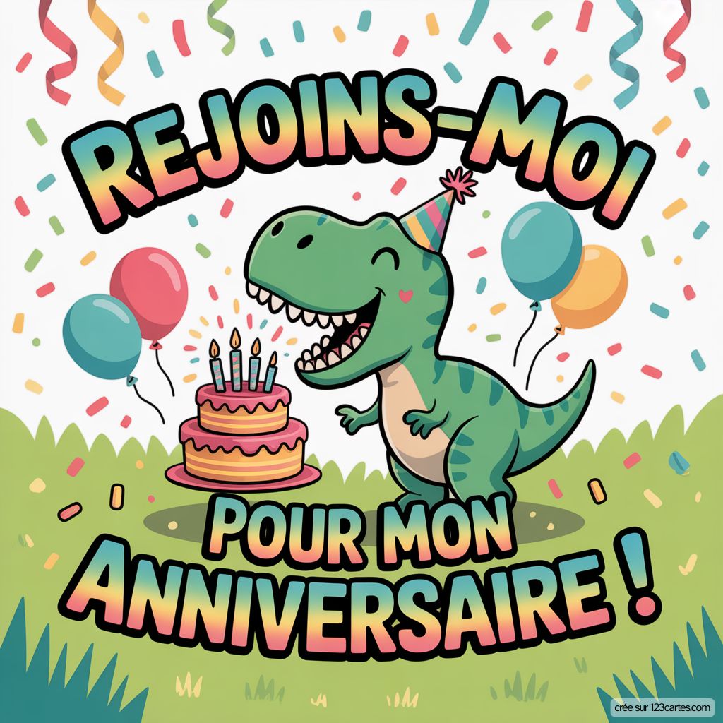 Invitation Dinosaure Gratuite