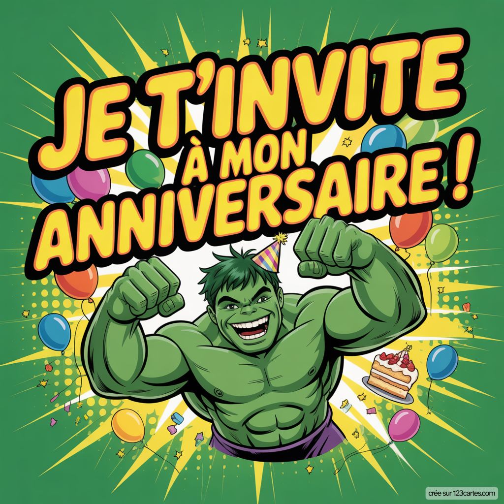 Image Anniversaire Hulk Gratuite